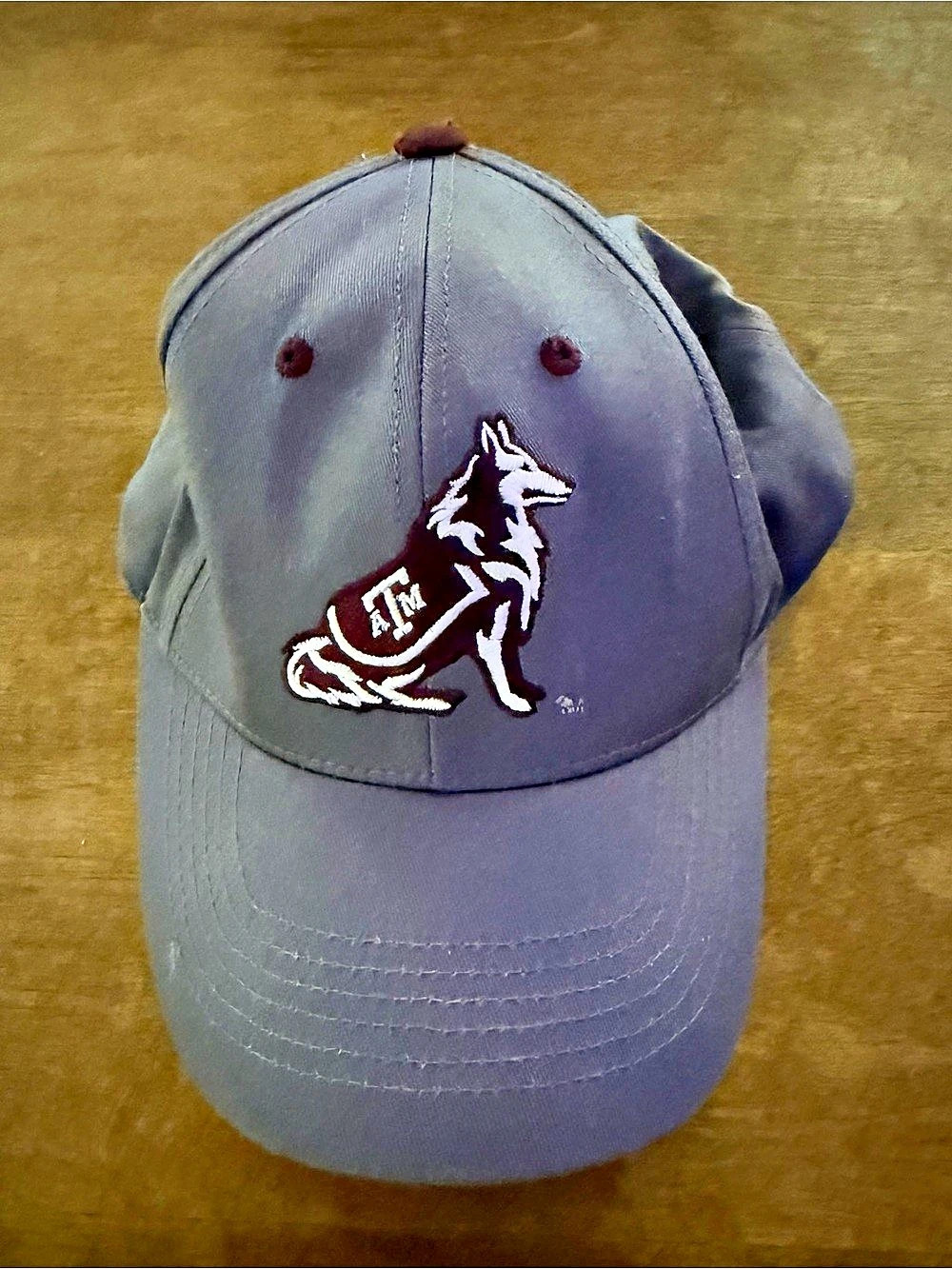 The Game Texas A&M Wolf Adjustable Cap in Gray & Maroon